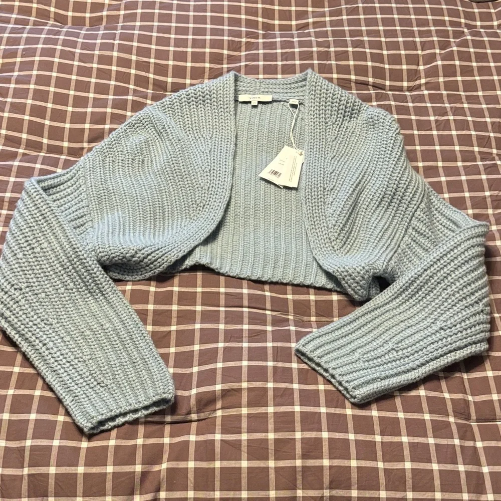 BNWT VINCE lofty ribbed bolero - Picture 2 of 8